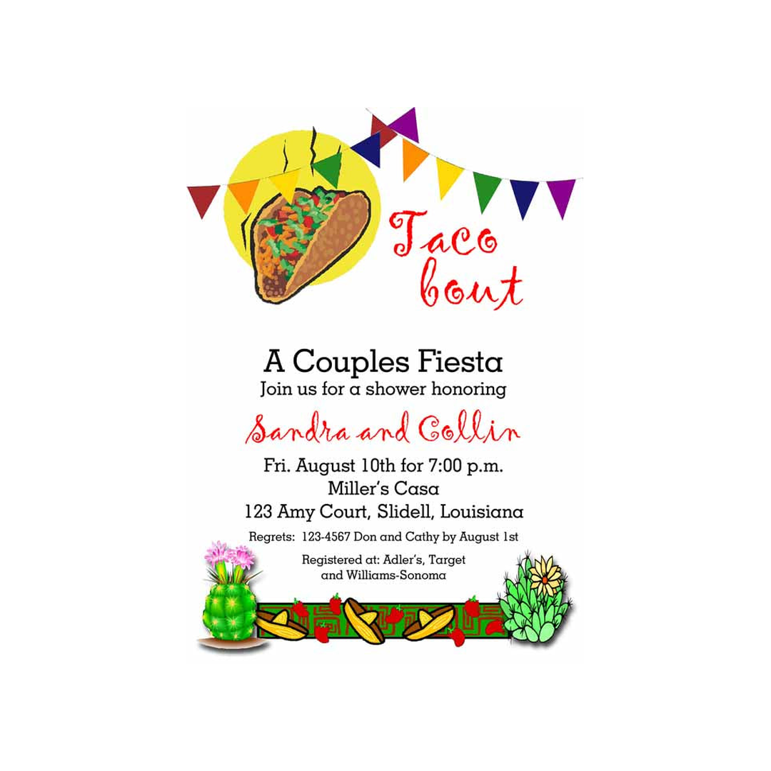 TACO 'BOUT CUSTOM INVITATION