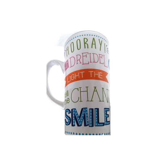 TALL CHANUKAH SAYINGS MUG