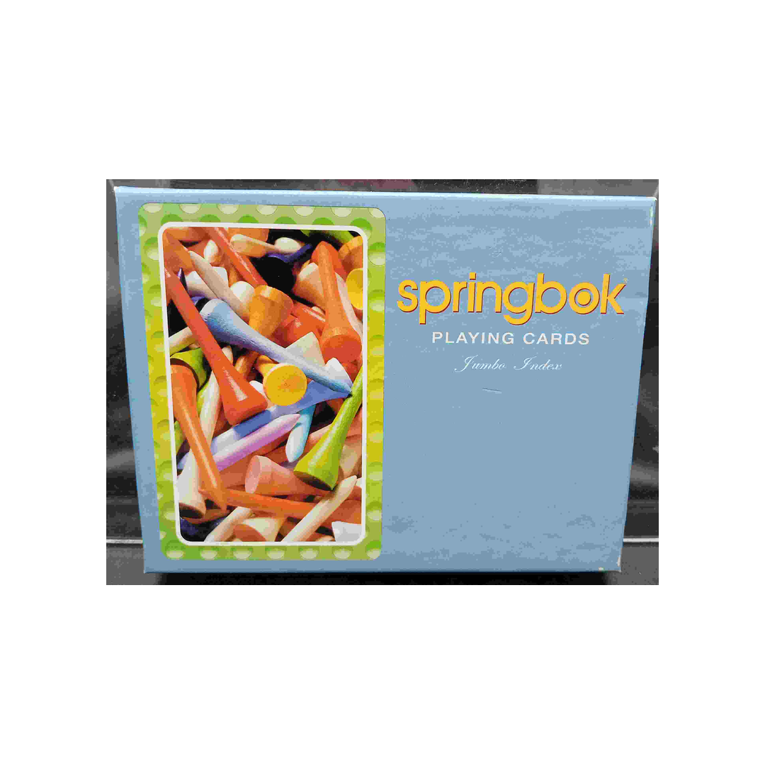 TEE IT UP JUMBO INDEX SPRINGBOK PLAYING CARDS