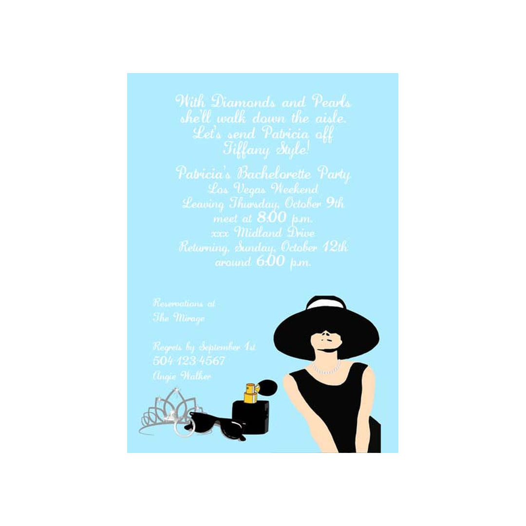TIFFANY WEEKEND CUSTOM INVITATION