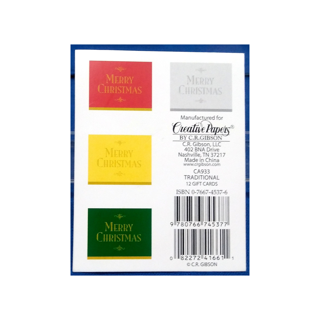 TRADITIONAL CHRISTMAS GIFT TAGS