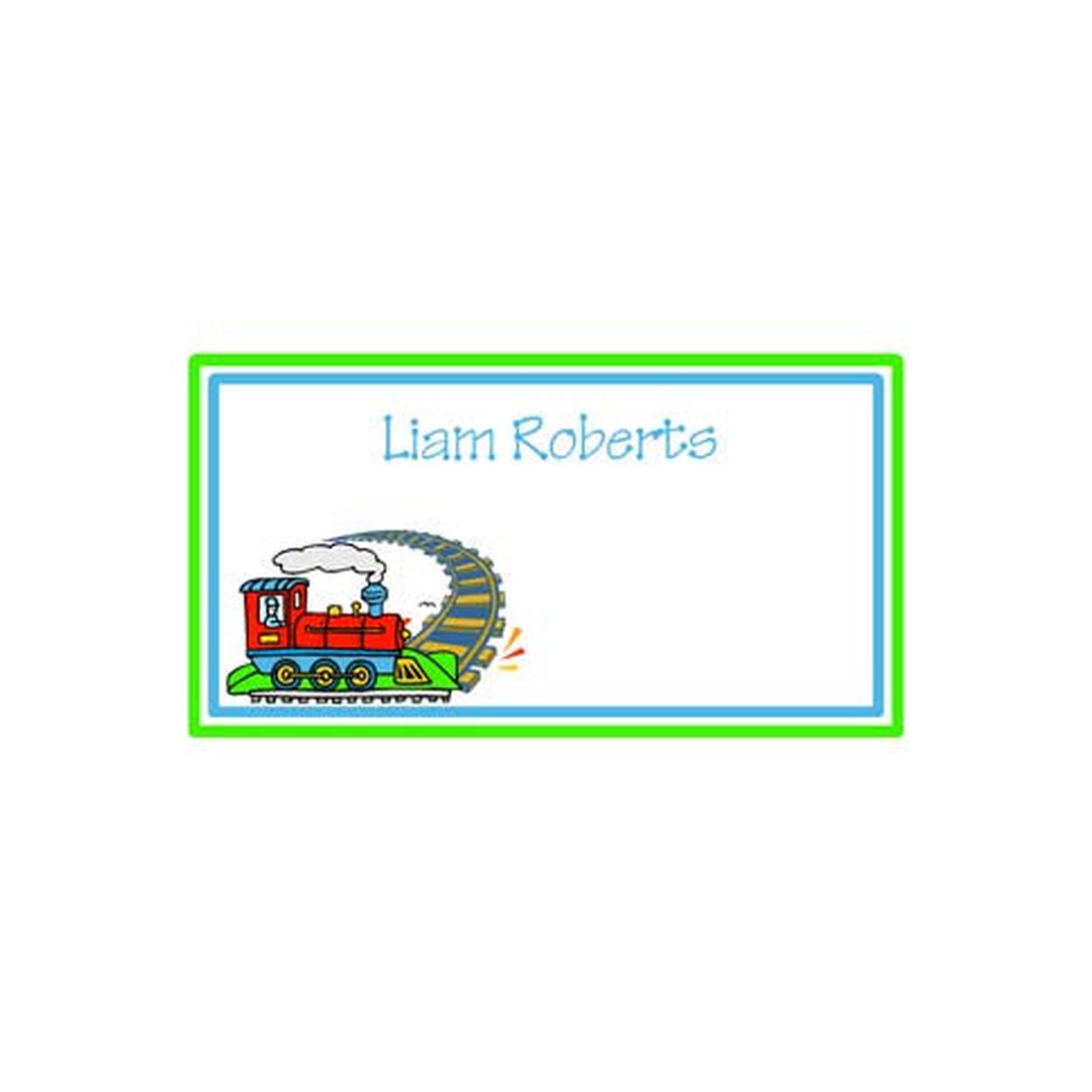 TRAIN ON TRACK PERSONALIZED GIFT OR CALLING CARDS