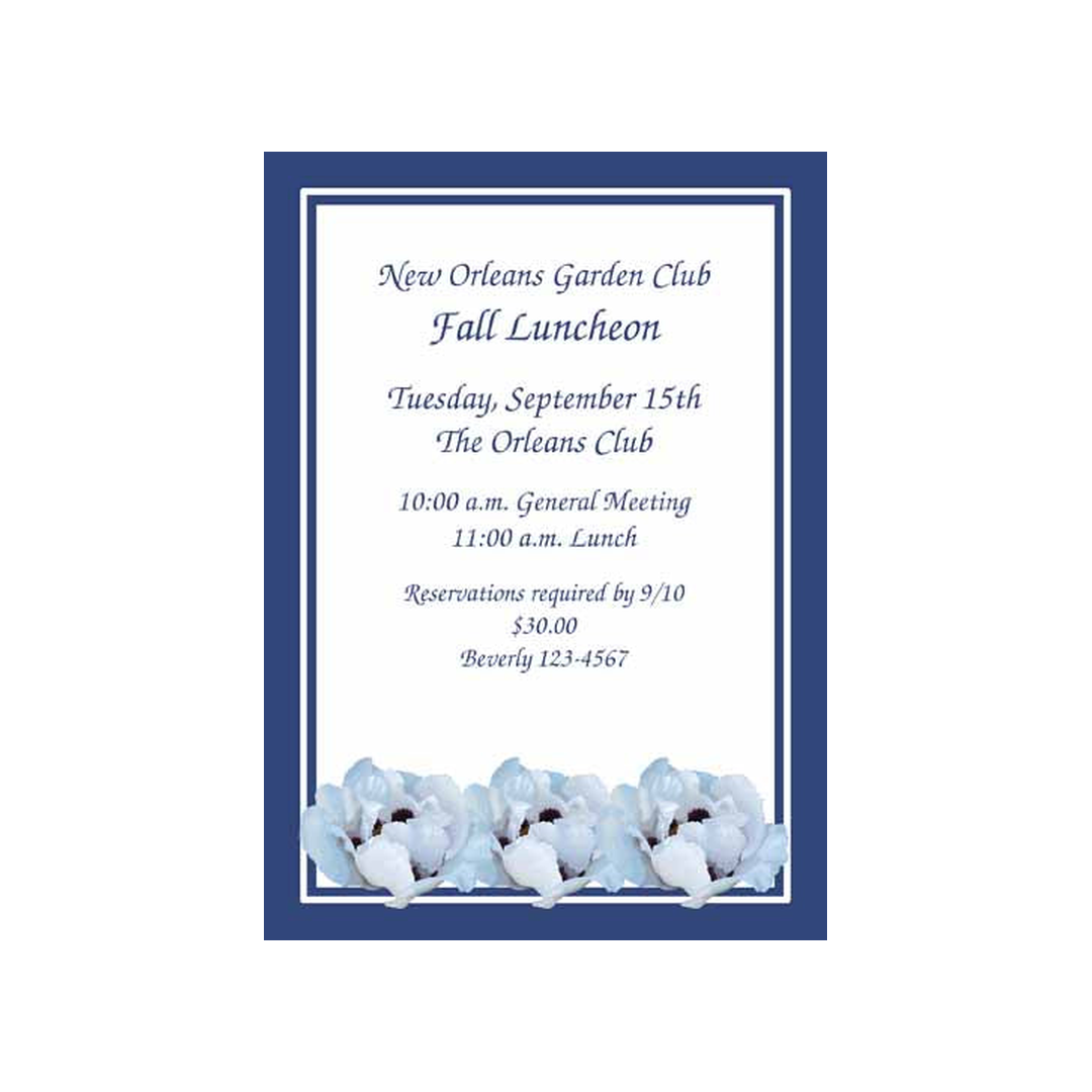 WATERCOLOR PEONIES CUSTOM INVITATION