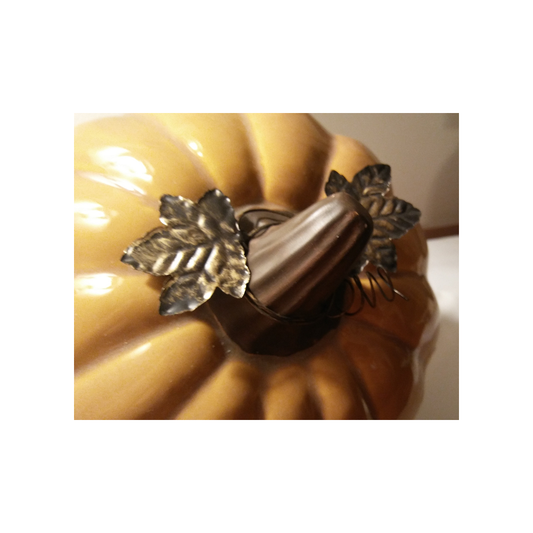 WELCOME CERAMIC PUMPKIN