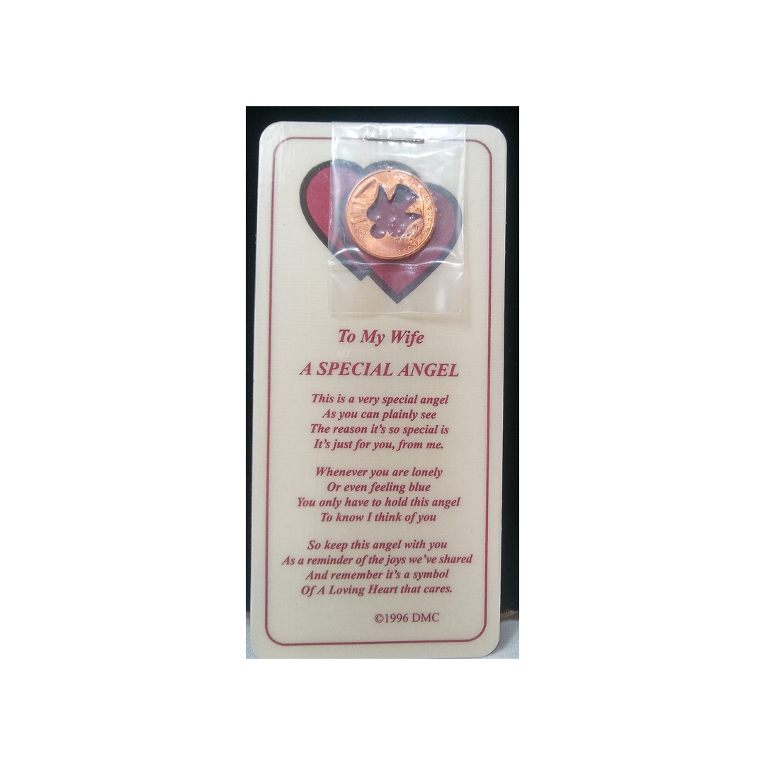 WIFE ANGEL COIN & BOOKMARK