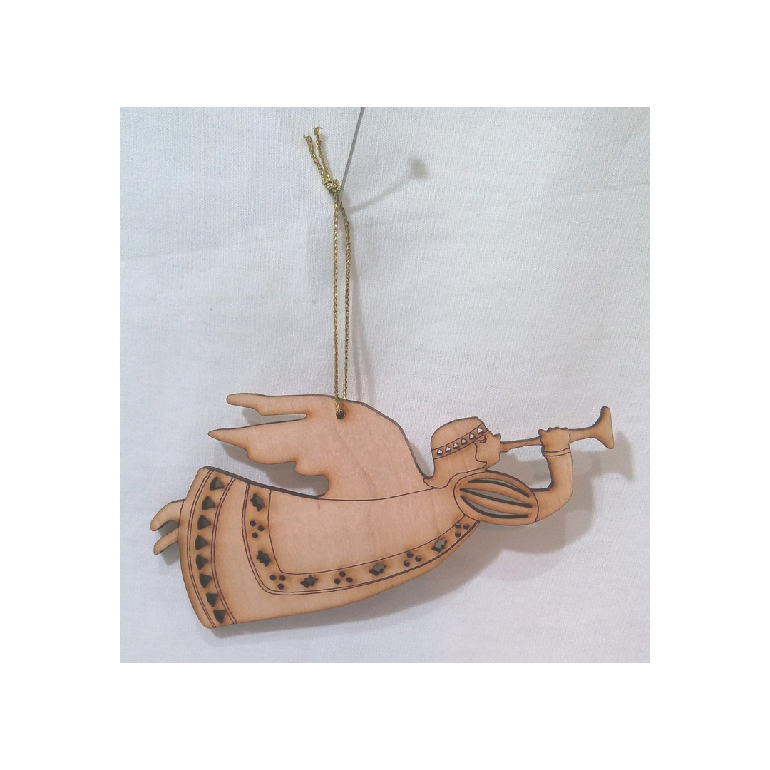WOOD ANGEL ORNAMENT