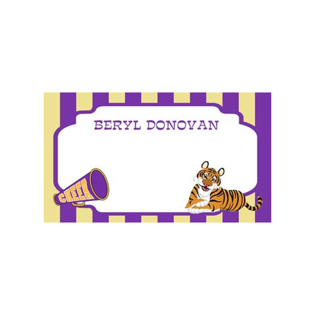 YOUNG TIGER PERSONALIZED GIFT OR CALLING CARDS