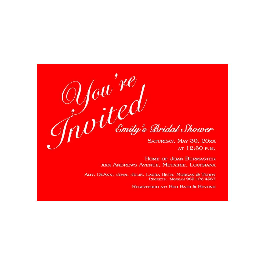 YOU'RE INVITED BACKGROUND CUSTOM INVITATION
