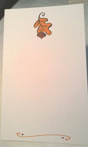 PETITE FALL LEAF - BLANK STOCK INVITATION