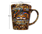 FEATHERED MASK MUG