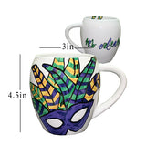 ABSTRACT MASK MUG