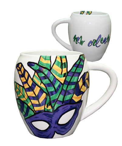 ABSTRACT MASK MUG