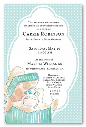 TIFFANY RING - BLANK STOCK INVITATION