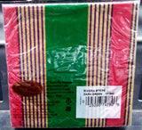 CASPARI RIVIERA STRIPE DARK GREEN PAPER BEVERAGE NAPKINS