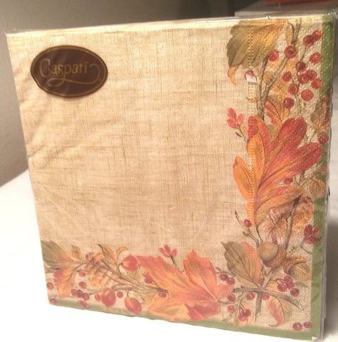 AUTUMN GARLAND PAPER LUNCHEON NAPKINS