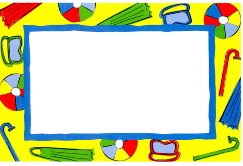 SWIMMING GEAR- BLANK STOCK INVITATION