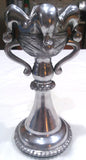ALUMINUM JESTER  CANDLE HOLDER