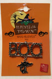BOO RHINESTONE PIN/BROOCH WITH CAT