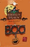 BOO RHINESTONE PIN/BROOCH WITH JACK O' LANTERN