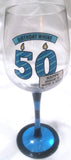 50TH BIRTHDAY WINE GLASS