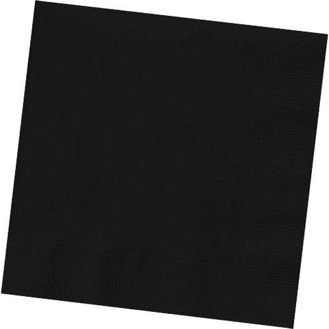 JET BLACK 3 PLY LUNCHEON NAPKINS