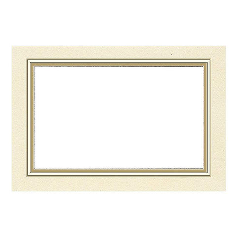 CASPARI GOLD BORDER PLACE CARDS