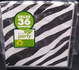 ZEBRA ECO PARTY LUNCHEON NAPKINS