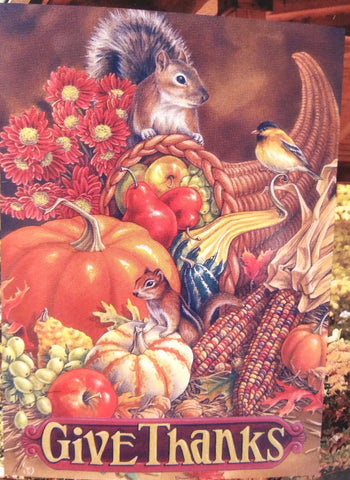GIVE THANKS FLAG
