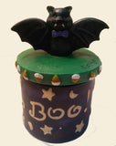 BOO BAT CANDLE JAR