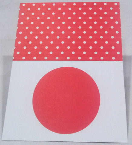 CASPARI RED DOTS PLACE CARDS