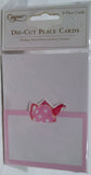 CASPARI TEA PARTY DIE CUT PLACE CARDS