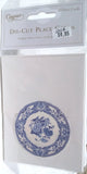 CASPARI BLUE AND WHITE PLATE PLACE CARDS