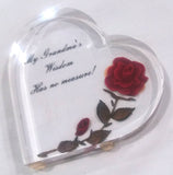 GRANDMOTHER'S WISDOM ACRYLIC HEART