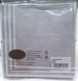 CASPARI SILVER STRIPE BORDER PAPER LUNCHEON NAPKINS