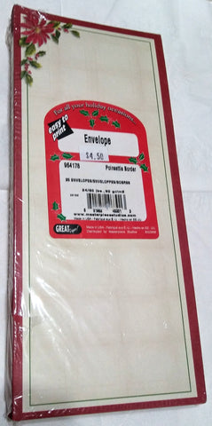 POINSETTIA BLOOM ENVELOPES