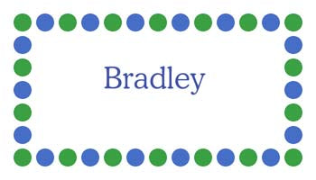 SIMPLE - POLKA DOTS BIRTHDAY PERSONALIZED GIFT OR CALLING CARDS