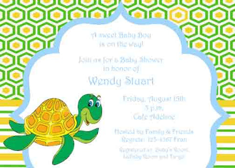 HAPPY TURTLE CUSTOM INVITATION