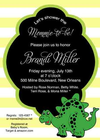 DINOSAUR CUSTOM INVITATION