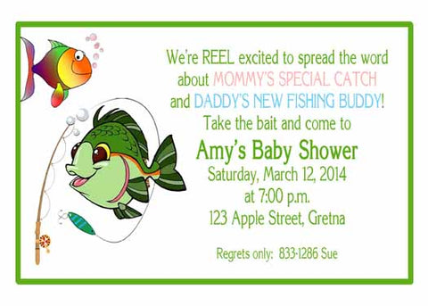 ADORABLE FISH CUSTOM INVITATION