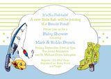 FISHING BOY AND GIRL CUSTOM INVITATION