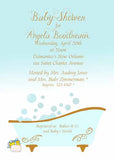 CLAWFOOT TUB CUSTOM INVITATION