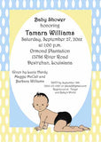 AFRO-AMERICAN BABY BOY CUSTOM INVITATION