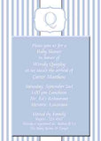 STRIPES AND MONOGRAM CUSTOM INVITATION