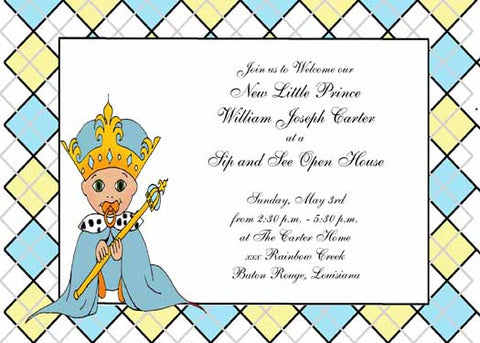ARYGLE PRINCE CUSTOM INVITATION