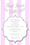 THANK HEAVEN FOR CUSTOM INVITATION