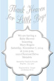 THANK HEAVEN FOR CUSTOM INVITATION