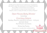 TIARA OR CROWN ON PILLOW CUSTOM INVITATION