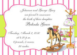 BABY'S ROOM CUSTOM INVITATION