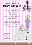 BABY DRESSER CUSTOM INVITATION