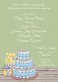 DIAPER CAKE CUSTOM INVITATION